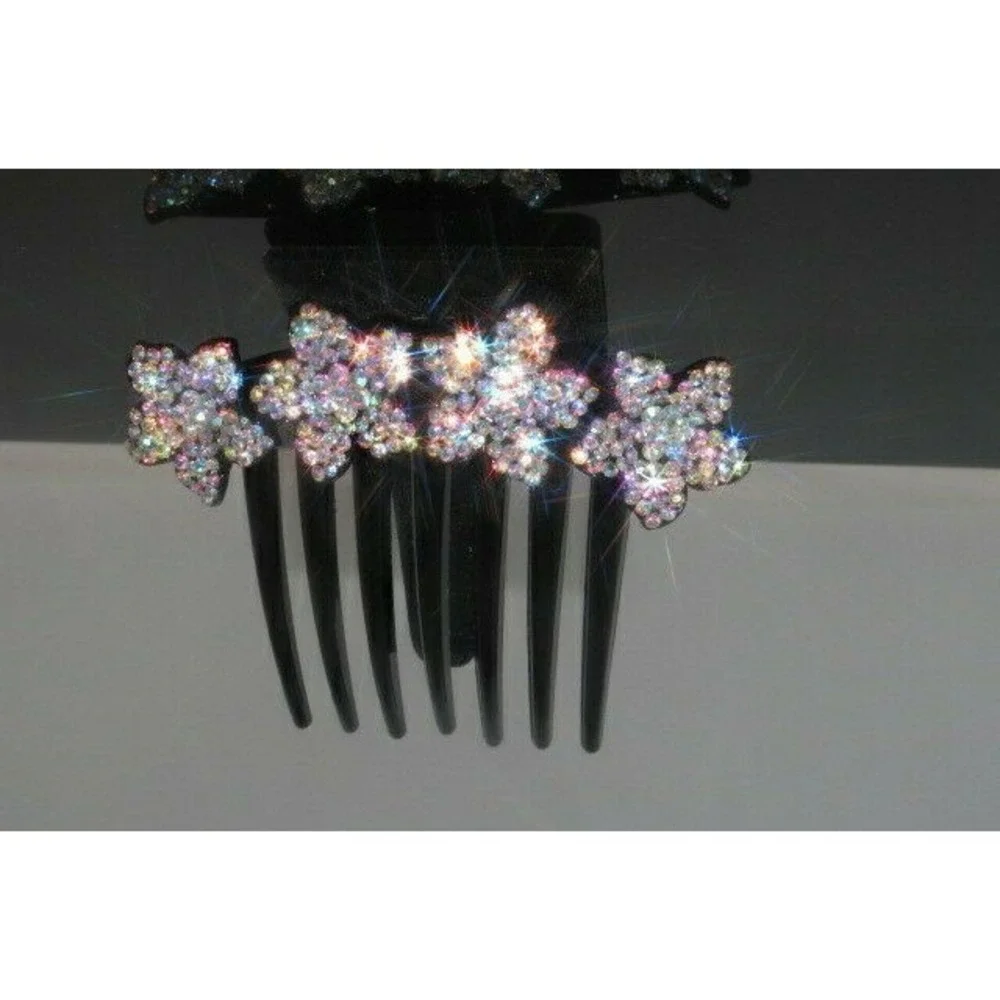 1 New Gorgeous Hair Comb with Shinny Crystals Hair Jewelry Accessories US Seller